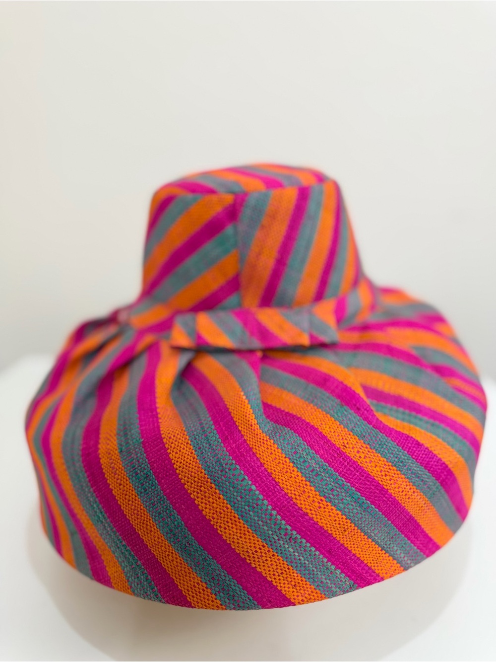 Naturary Colorful Wide Brim Sun Hat Boho Beach Vacation Floppy Straw Hat - Picture 4 of 6